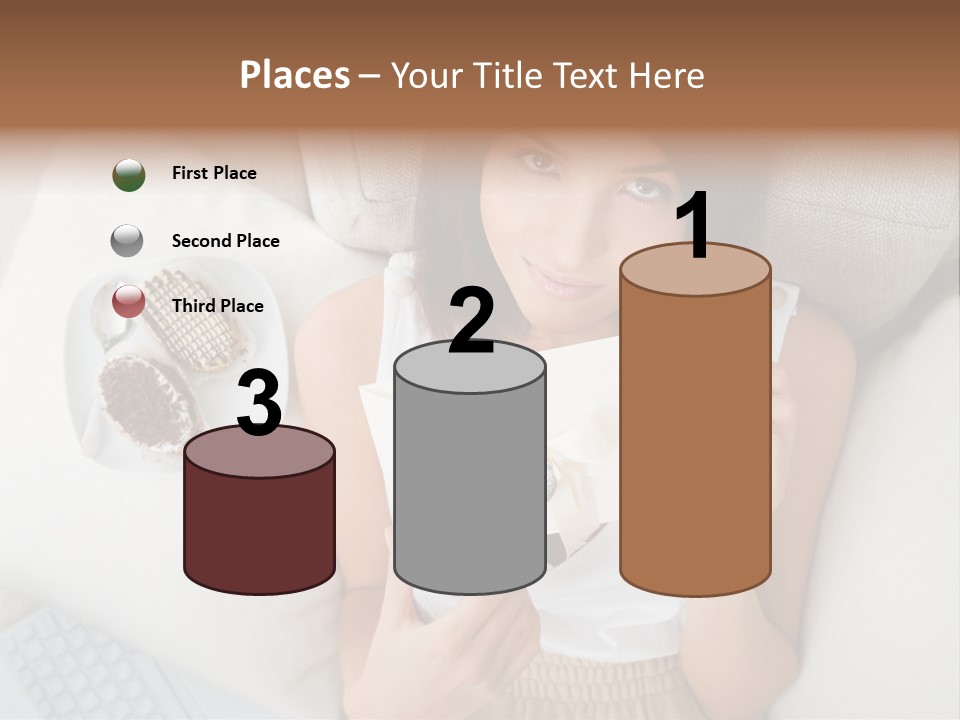 Tasty Attractive Caucasian PowerPoint Template