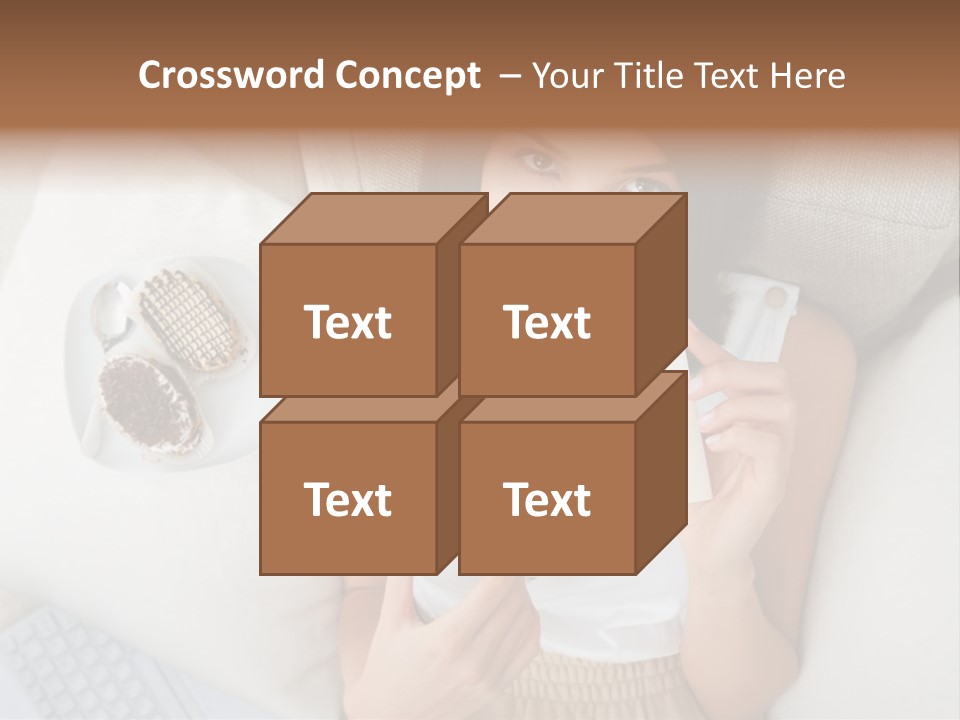 Tasty Attractive Caucasian PowerPoint Template