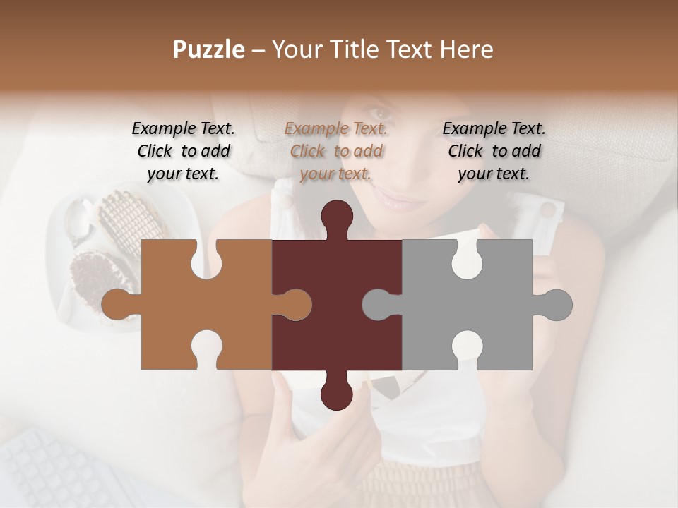 Tasty Attractive Caucasian PowerPoint Template