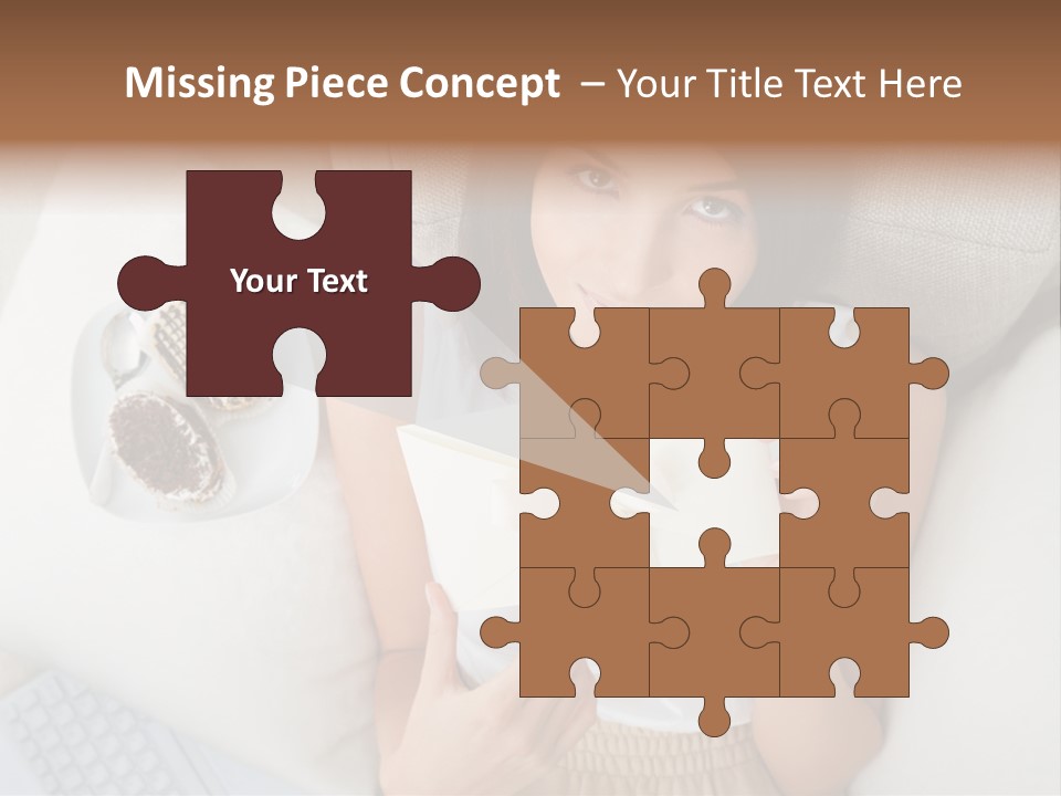 Tasty Attractive Caucasian PowerPoint Template