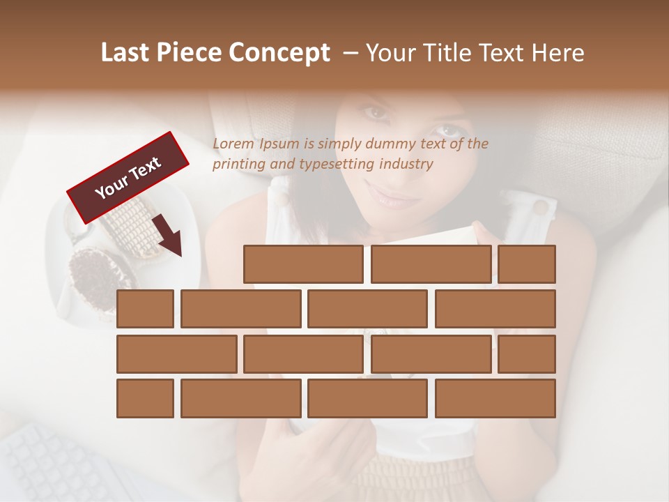 Tasty Attractive Caucasian PowerPoint Template