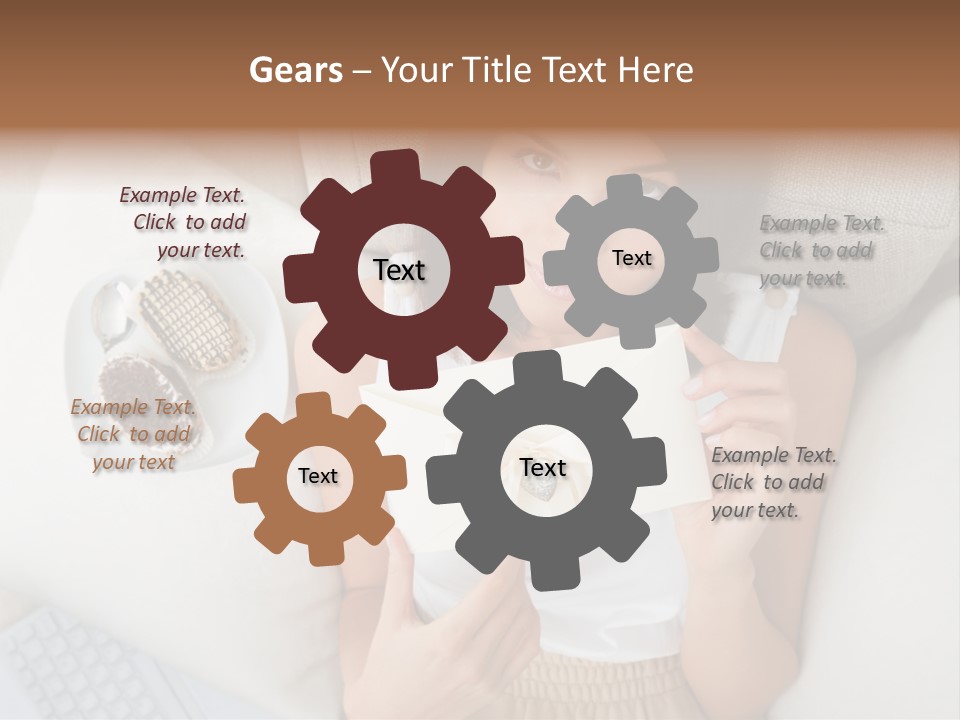 Tasty Attractive Caucasian PowerPoint Template