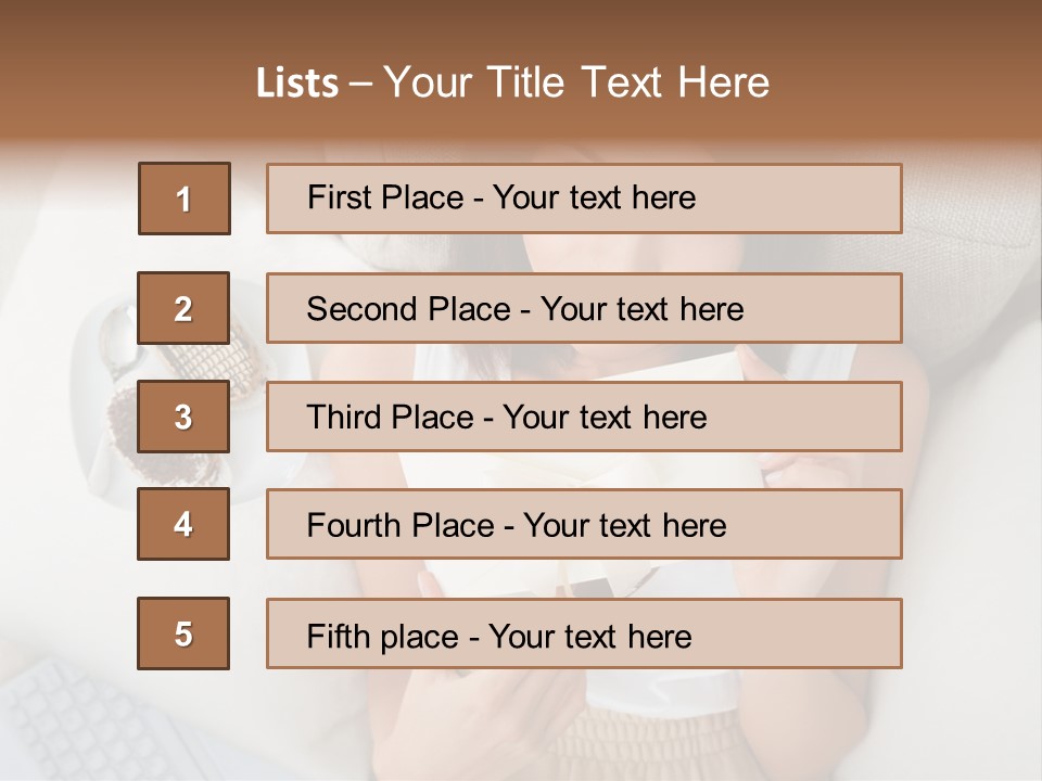 Tasty Attractive Caucasian PowerPoint Template