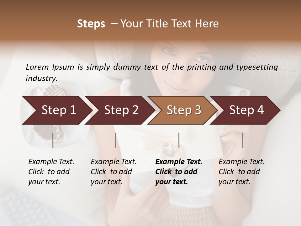 Tasty Attractive Caucasian PowerPoint Template