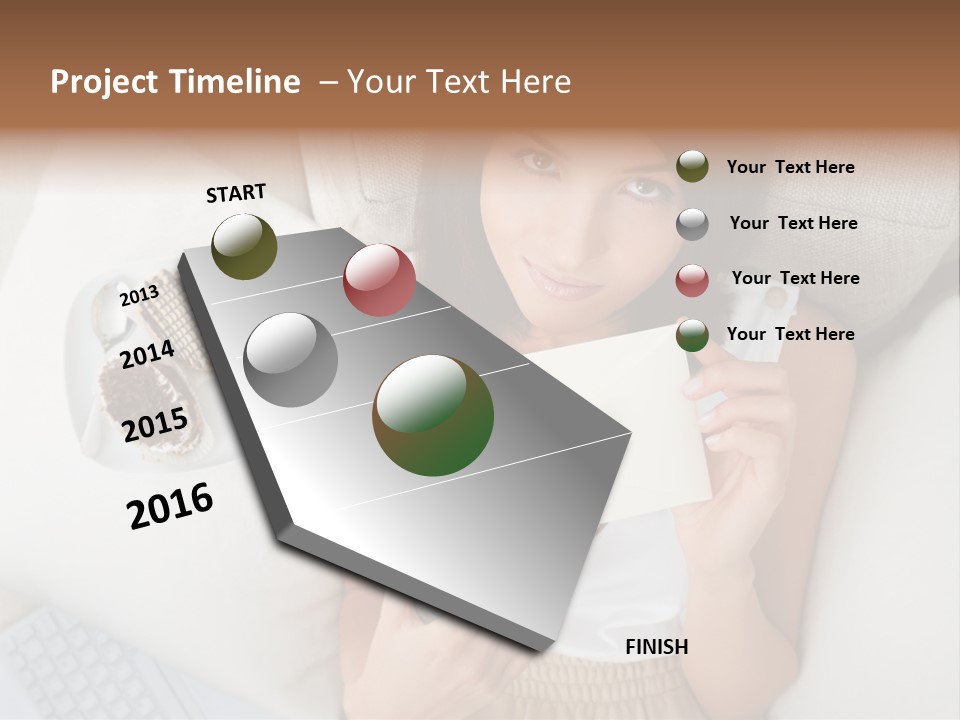 Tasty Attractive Caucasian PowerPoint Template