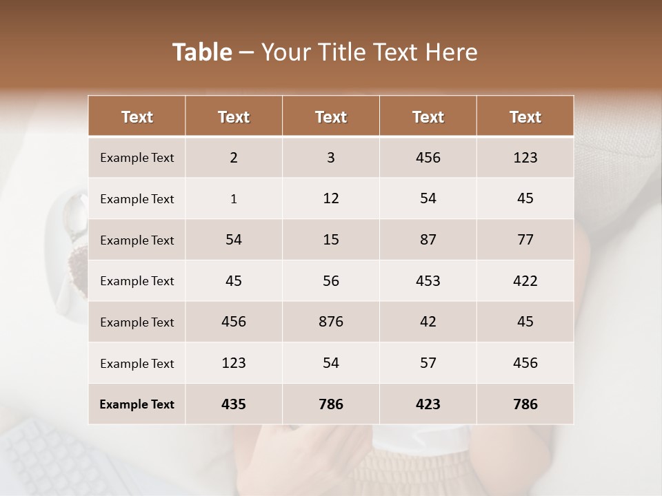 Tasty Attractive Caucasian PowerPoint Template