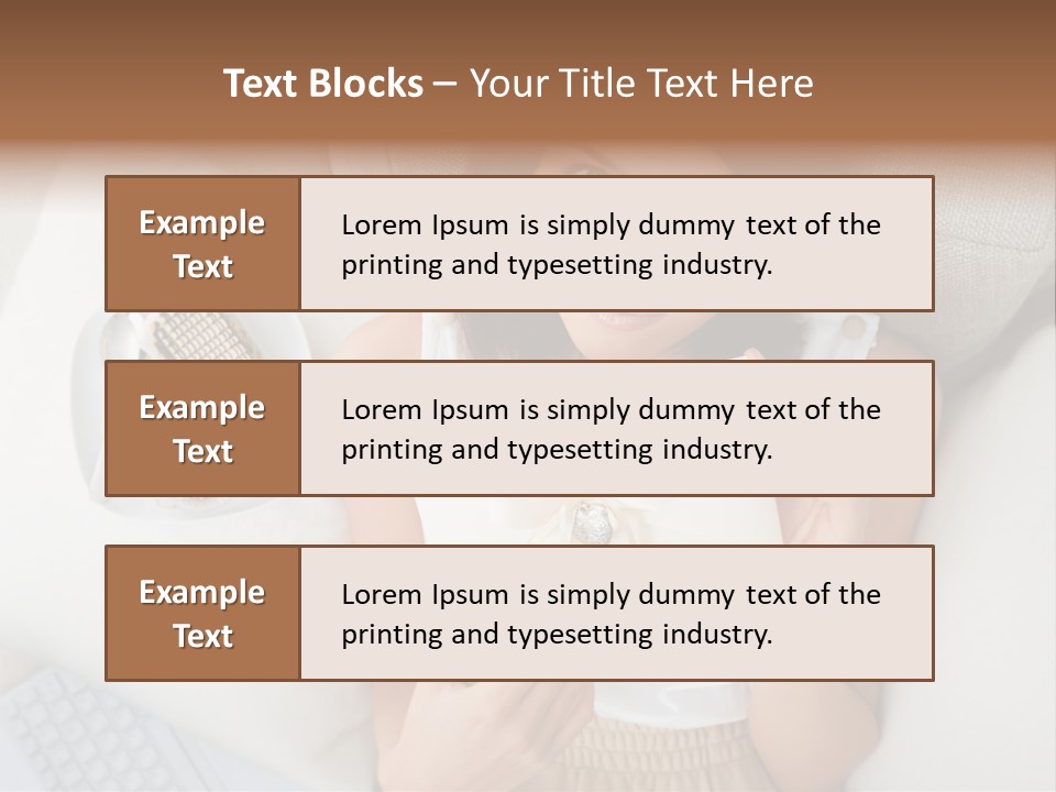 Tasty Attractive Caucasian PowerPoint Template
