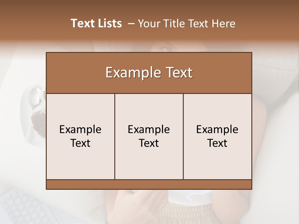 Tasty Attractive Caucasian PowerPoint Template