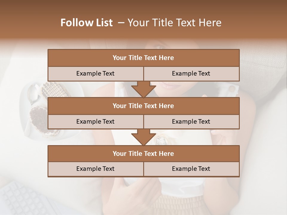 Tasty Attractive Caucasian PowerPoint Template