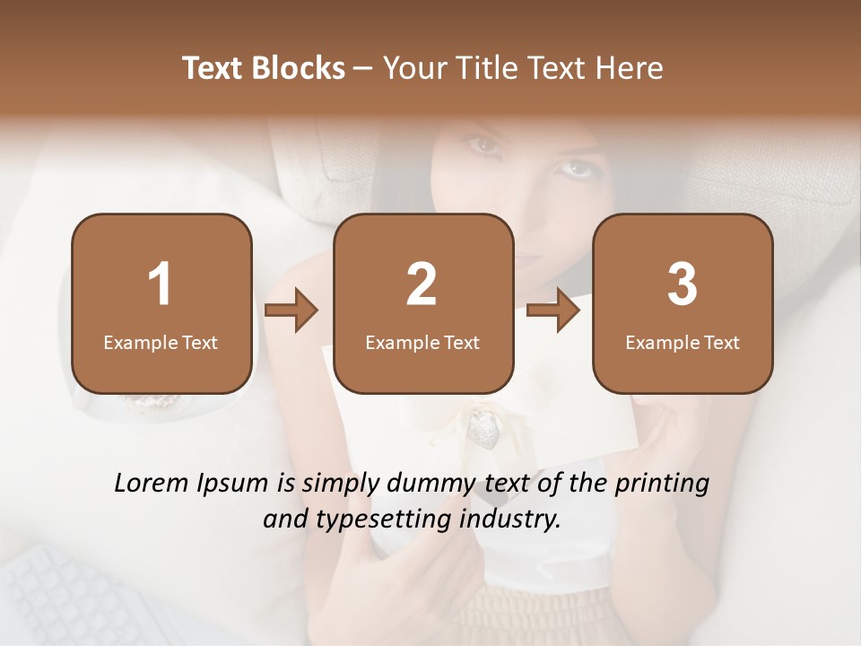 Tasty Attractive Caucasian PowerPoint Template