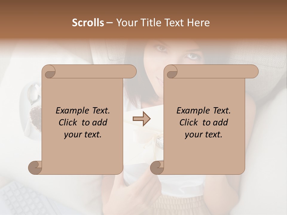 Tasty Attractive Caucasian PowerPoint Template