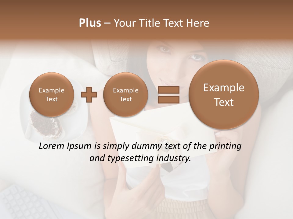 Tasty Attractive Caucasian PowerPoint Template