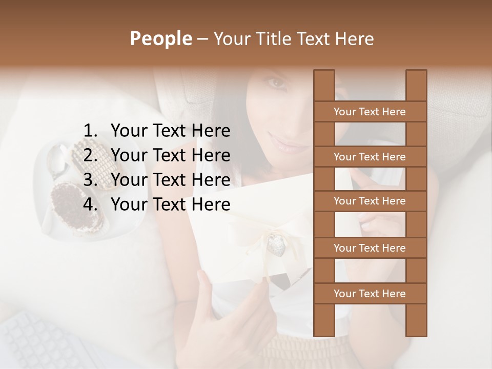 Tasty Attractive Caucasian PowerPoint Template