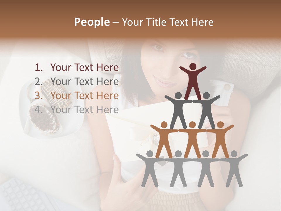 Tasty Attractive Caucasian PowerPoint Template