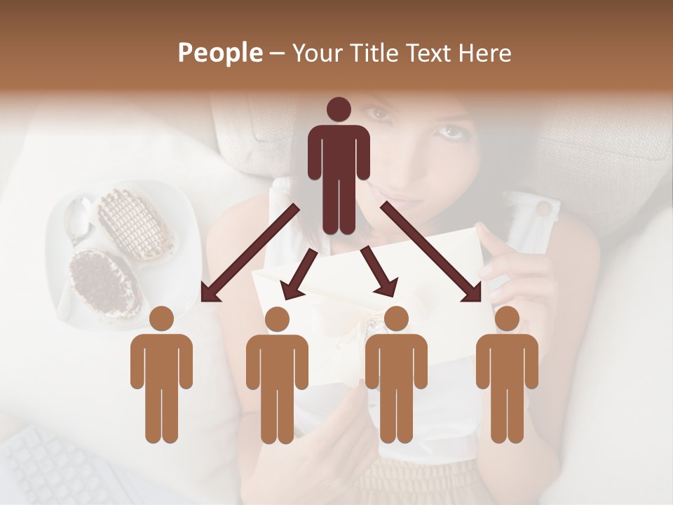 Tasty Attractive Caucasian PowerPoint Template