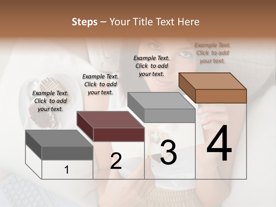 Tasty Attractive Caucasian PowerPoint Template