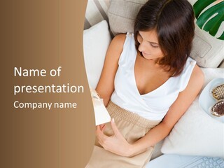 Sofa Sweet Computer PowerPoint Template