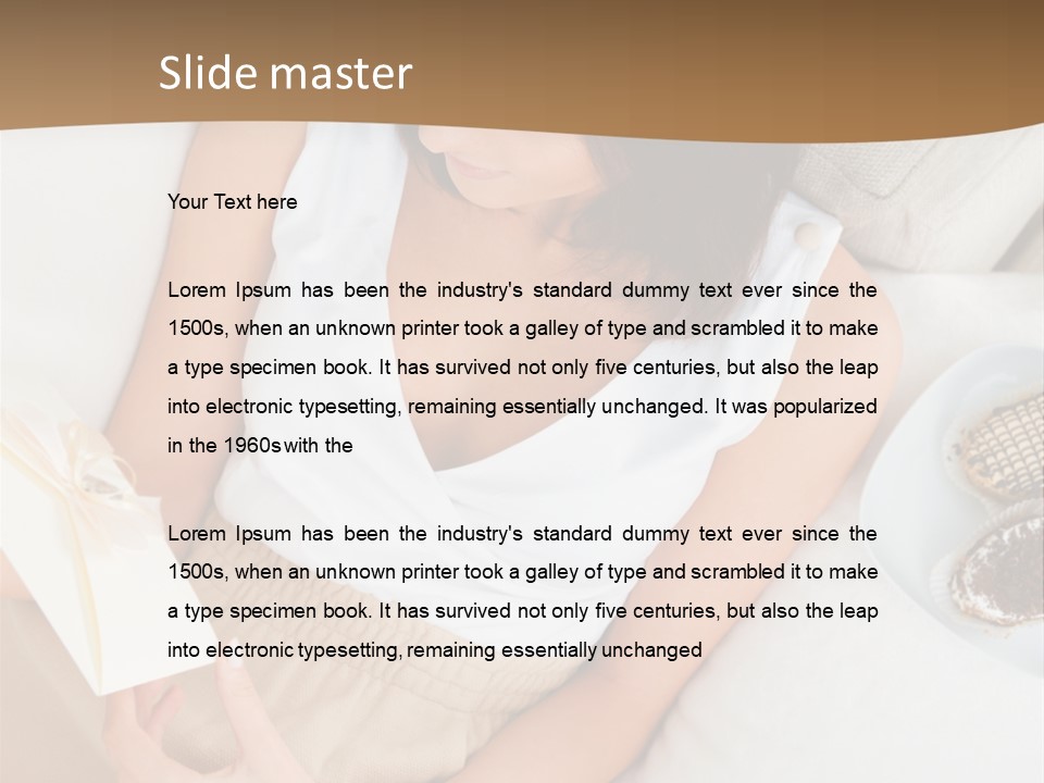 Sofa Sweet Computer PowerPoint Template