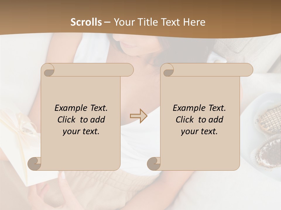 Sofa Sweet Computer PowerPoint Template