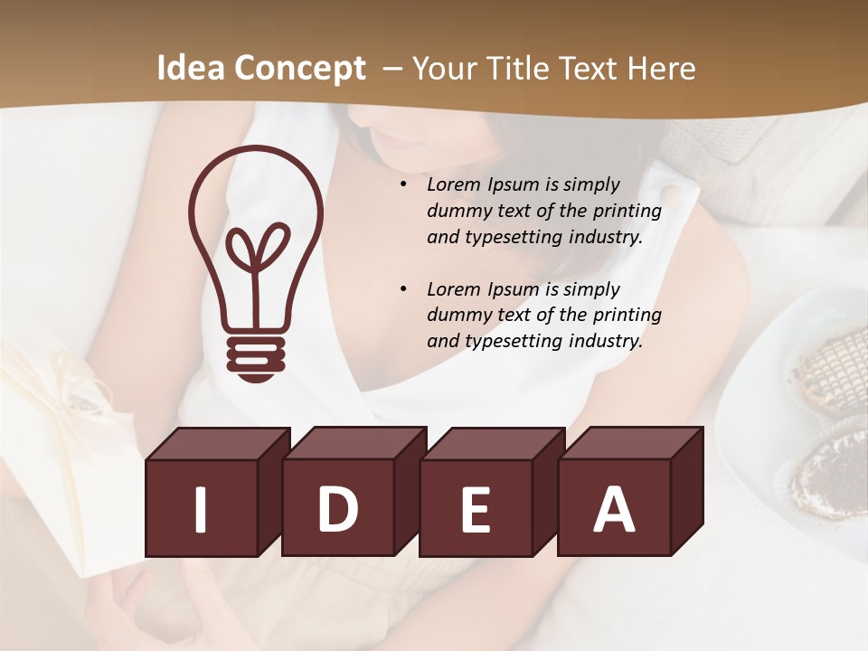 Sofa Sweet Computer PowerPoint Template