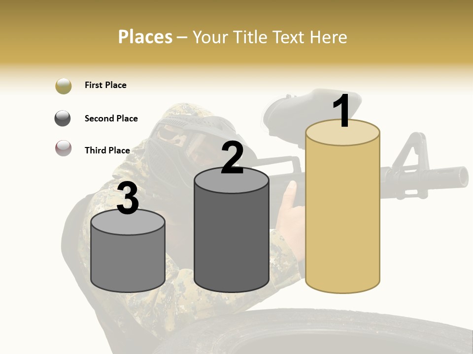 Background Paintball Rifle PowerPoint Template