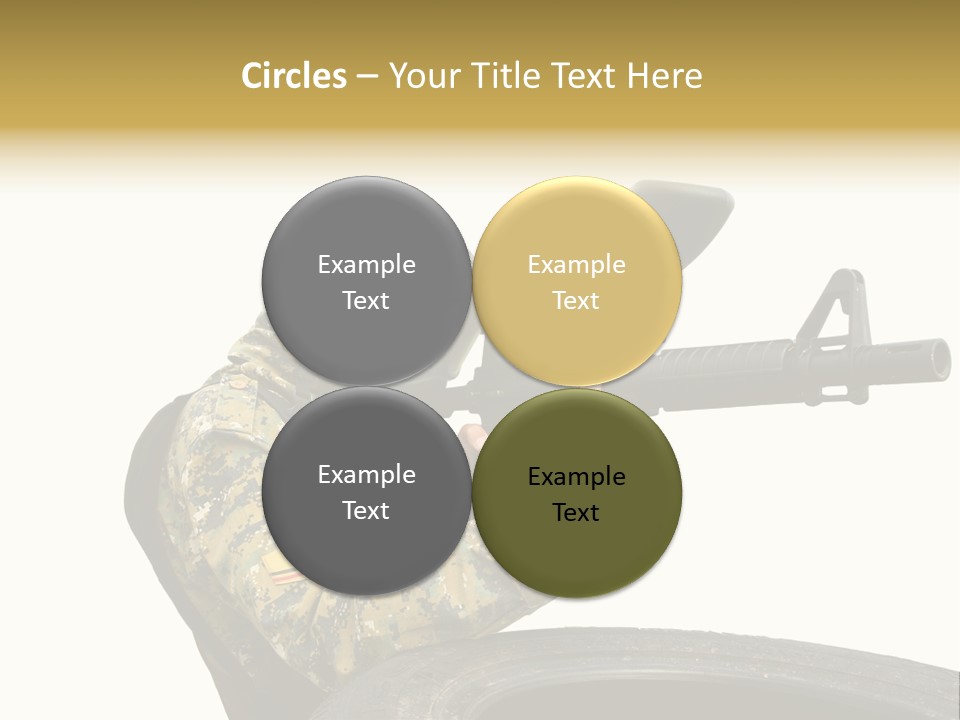 Background Paintball Rifle PowerPoint Template