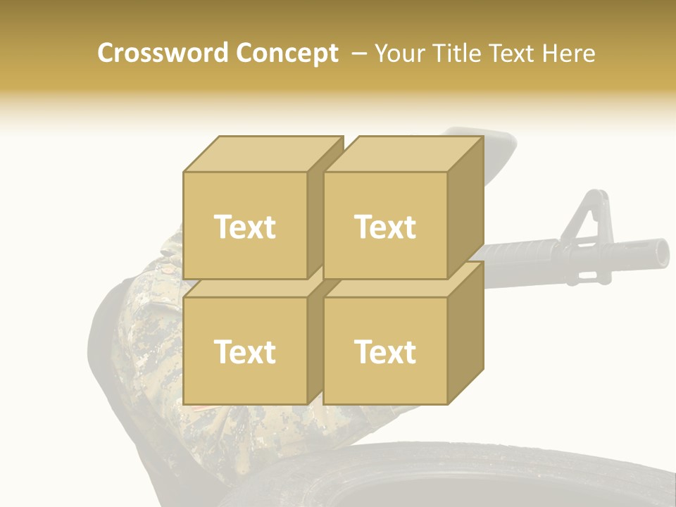 Background Paintball Rifle PowerPoint Template