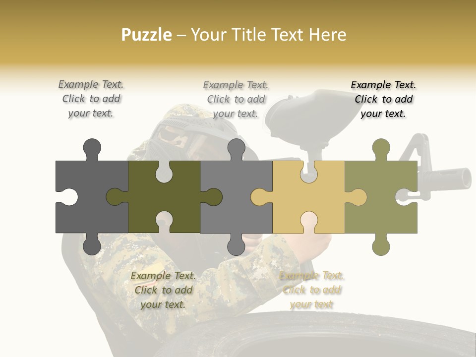 Background Paintball Rifle PowerPoint Template