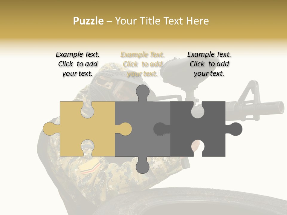 Background Paintball Rifle PowerPoint Template