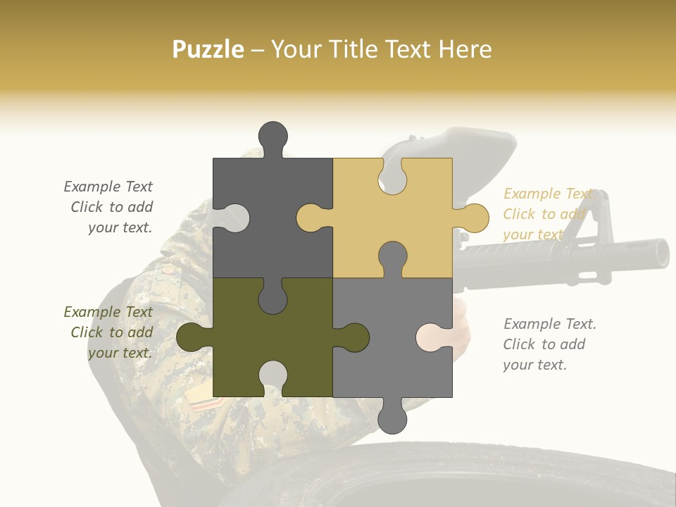 Background Paintball Rifle PowerPoint Template