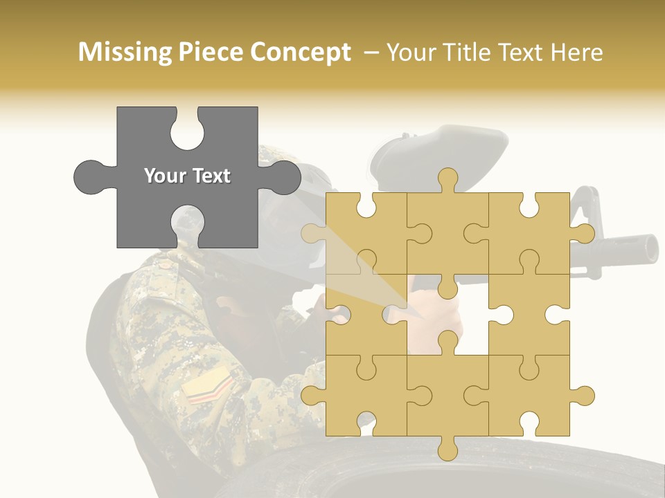 Background Paintball Rifle PowerPoint Template