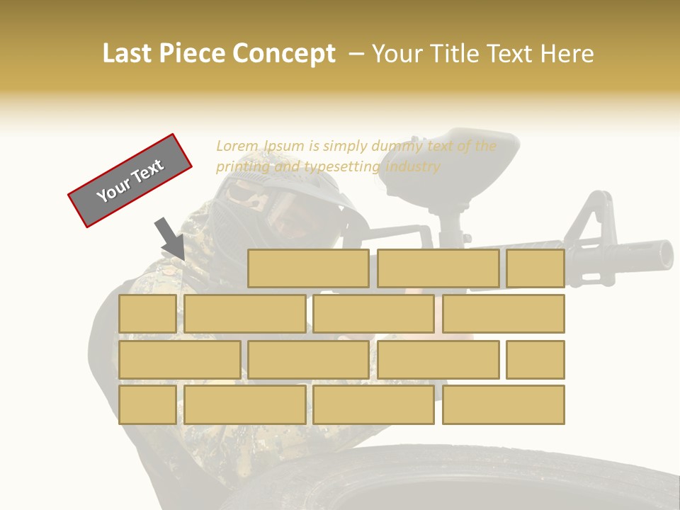 Background Paintball Rifle PowerPoint Template