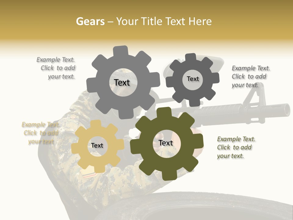 Background Paintball Rifle PowerPoint Template