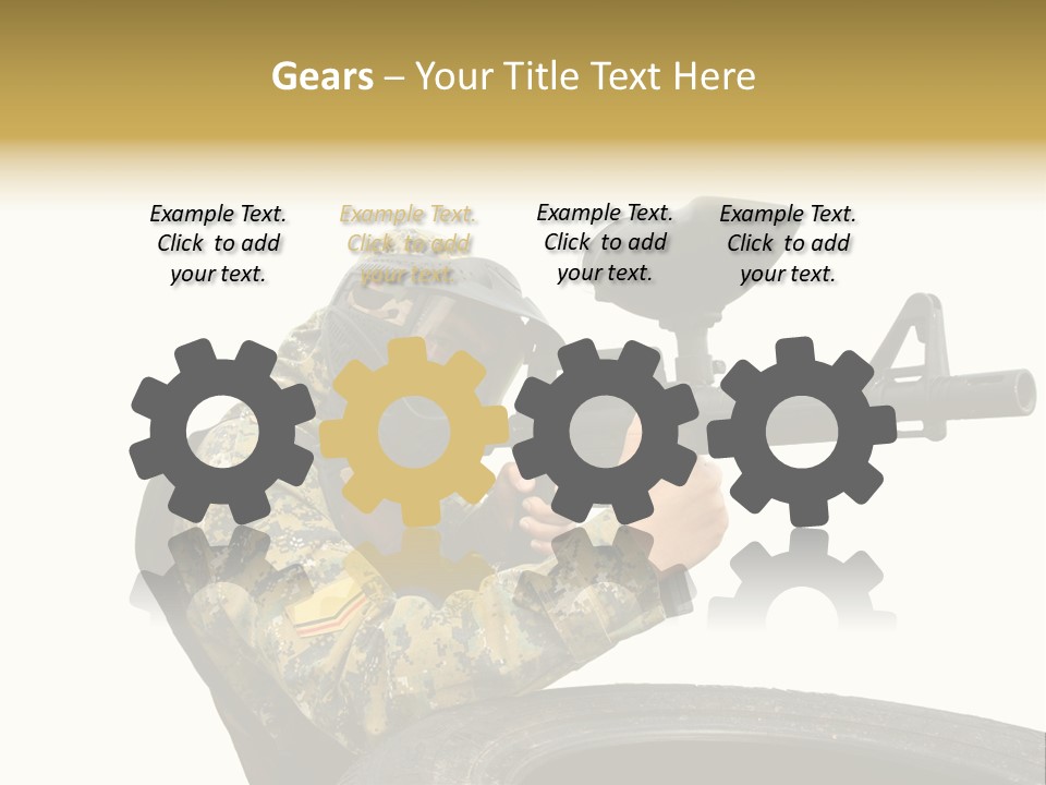 Background Paintball Rifle PowerPoint Template