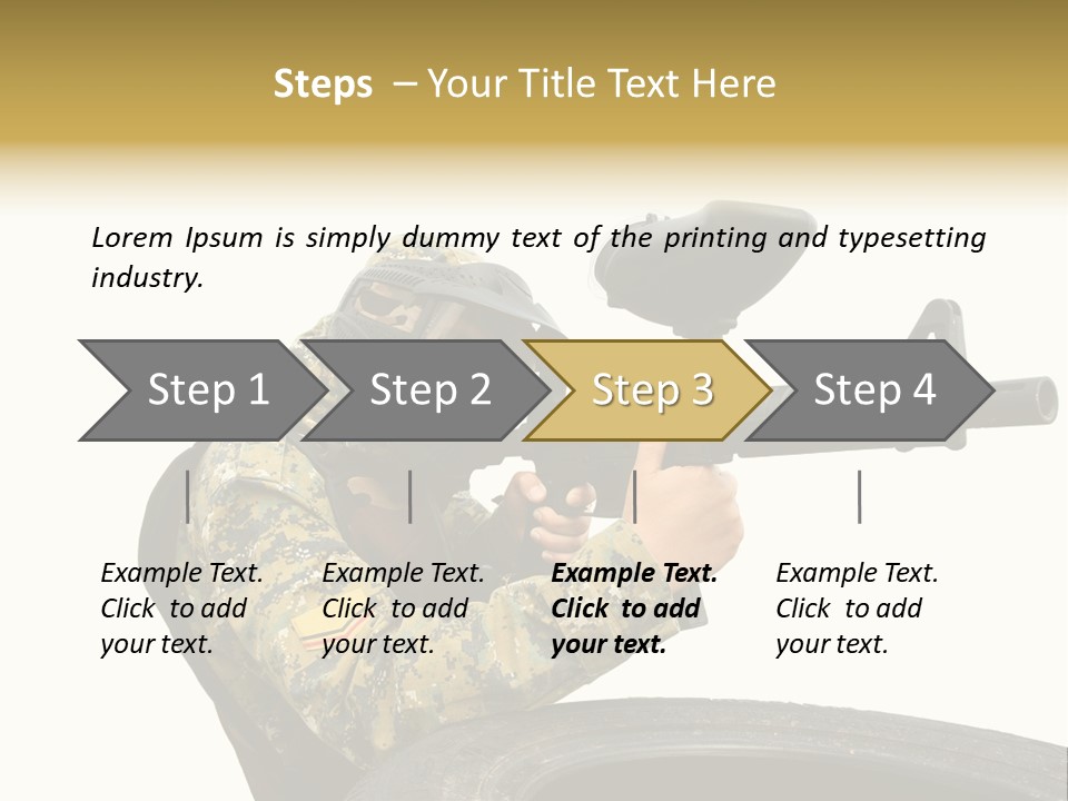 Background Paintball Rifle PowerPoint Template