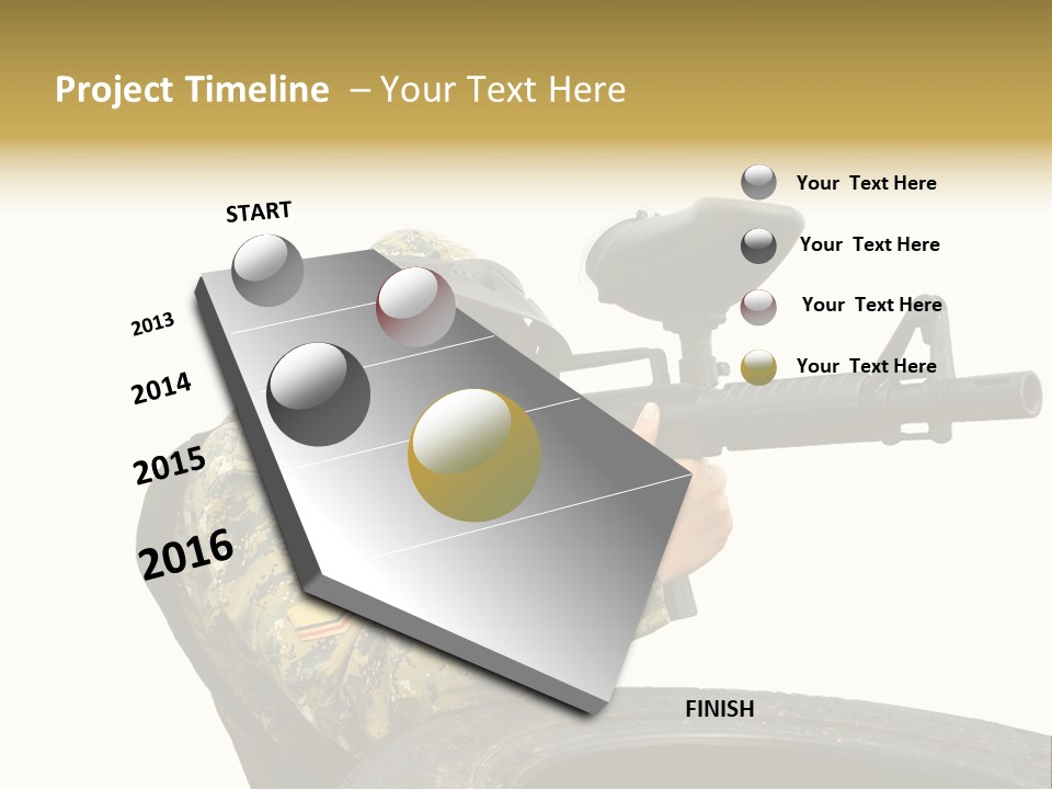 Background Paintball Rifle PowerPoint Template