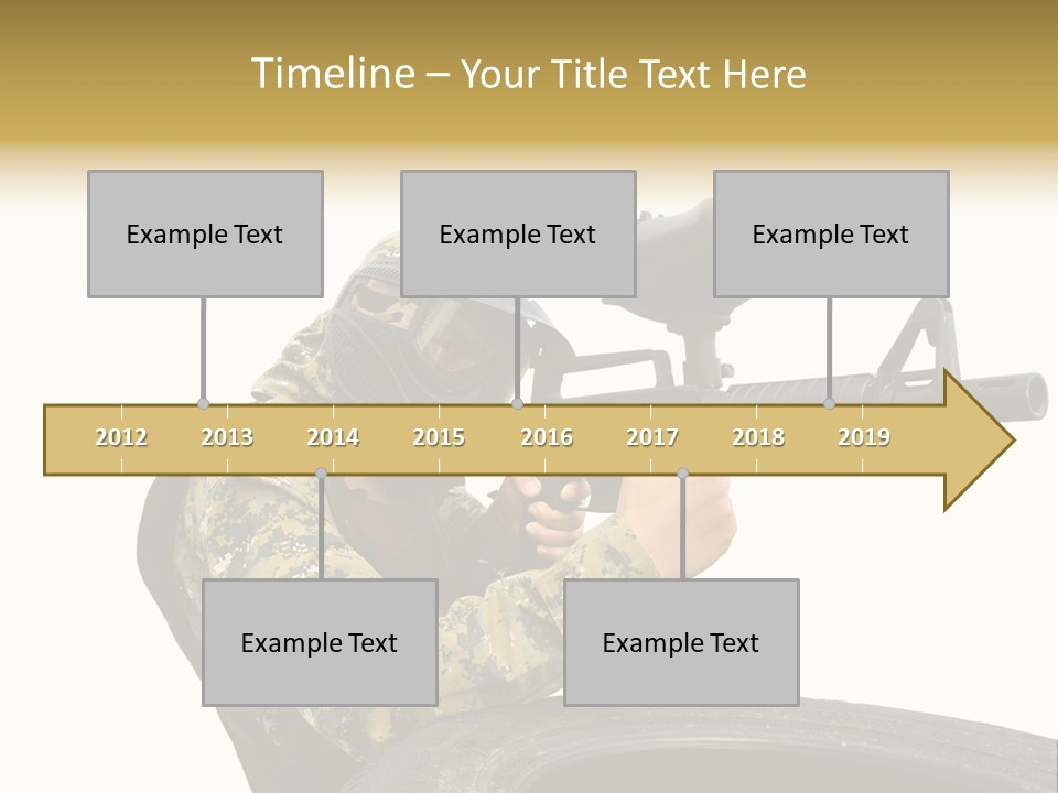 Background Paintball Rifle PowerPoint Template
