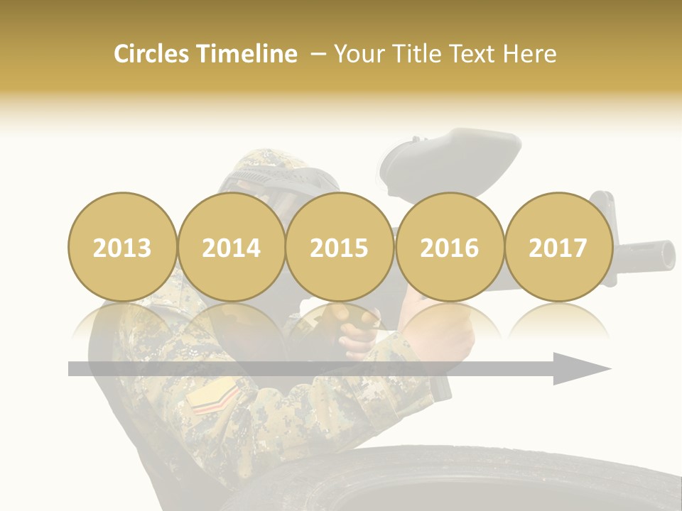 Background Paintball Rifle PowerPoint Template
