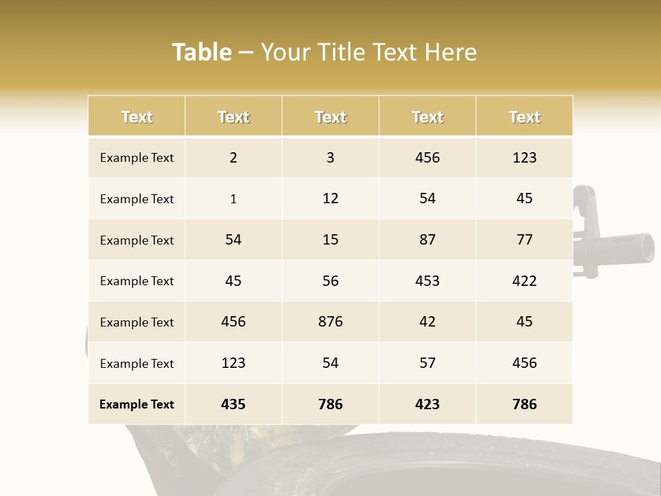Background Paintball Rifle PowerPoint Template