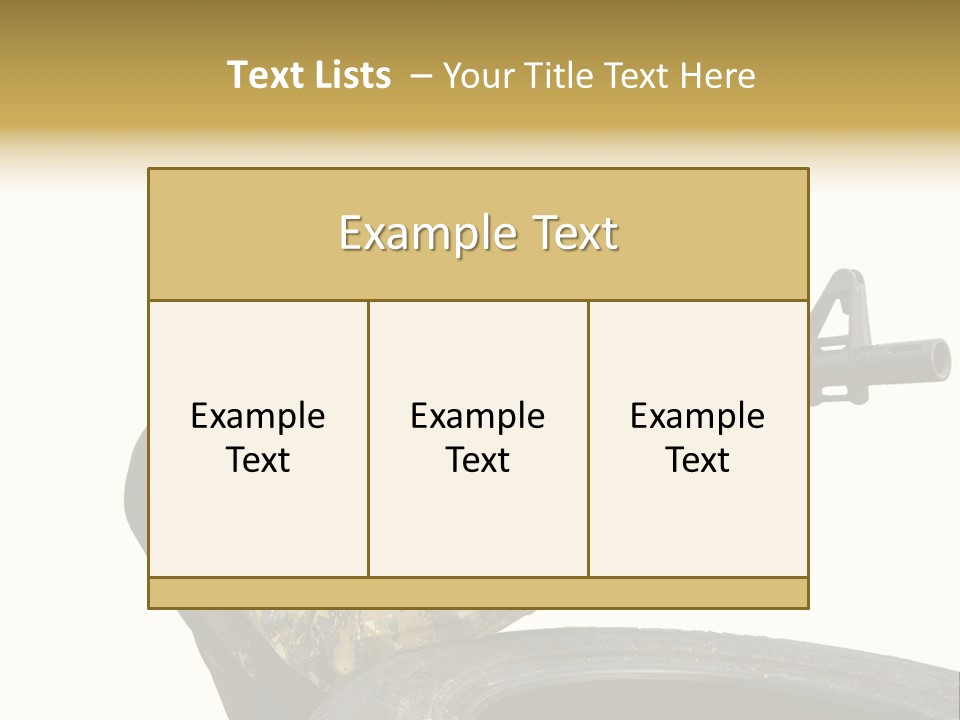 Background Paintball Rifle PowerPoint Template