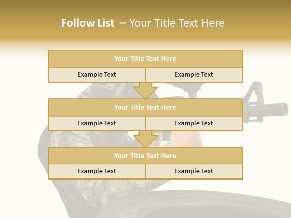 Background Paintball Rifle PowerPoint Template