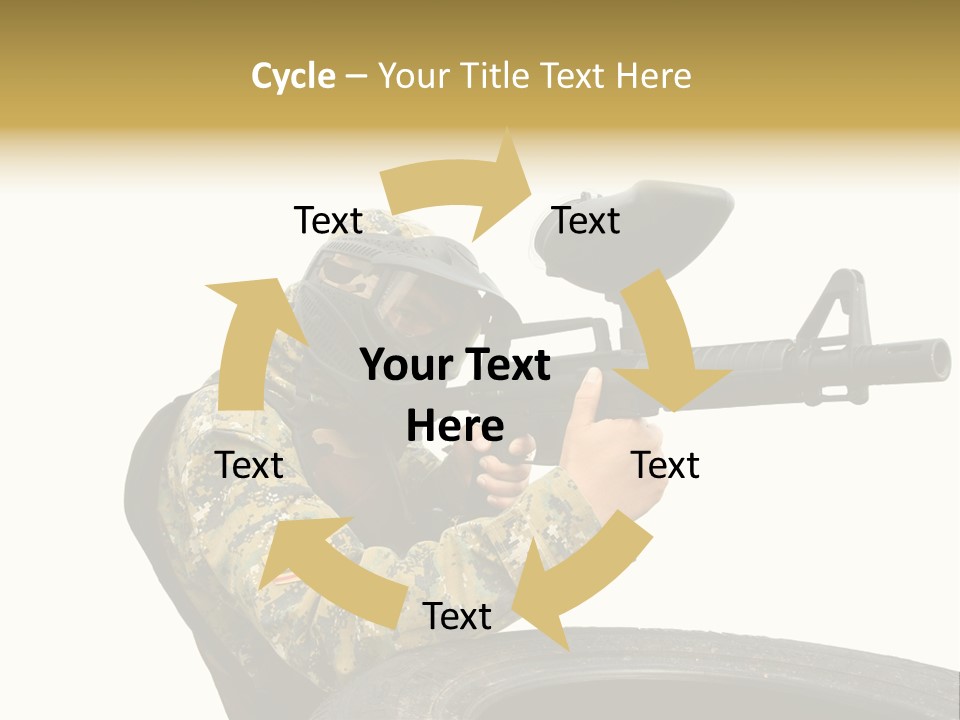 Background Paintball Rifle PowerPoint Template