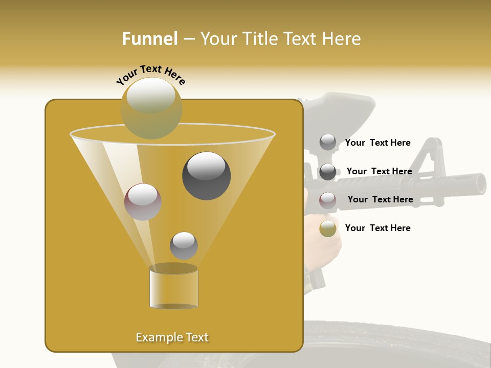 Background Paintball Rifle PowerPoint Template
