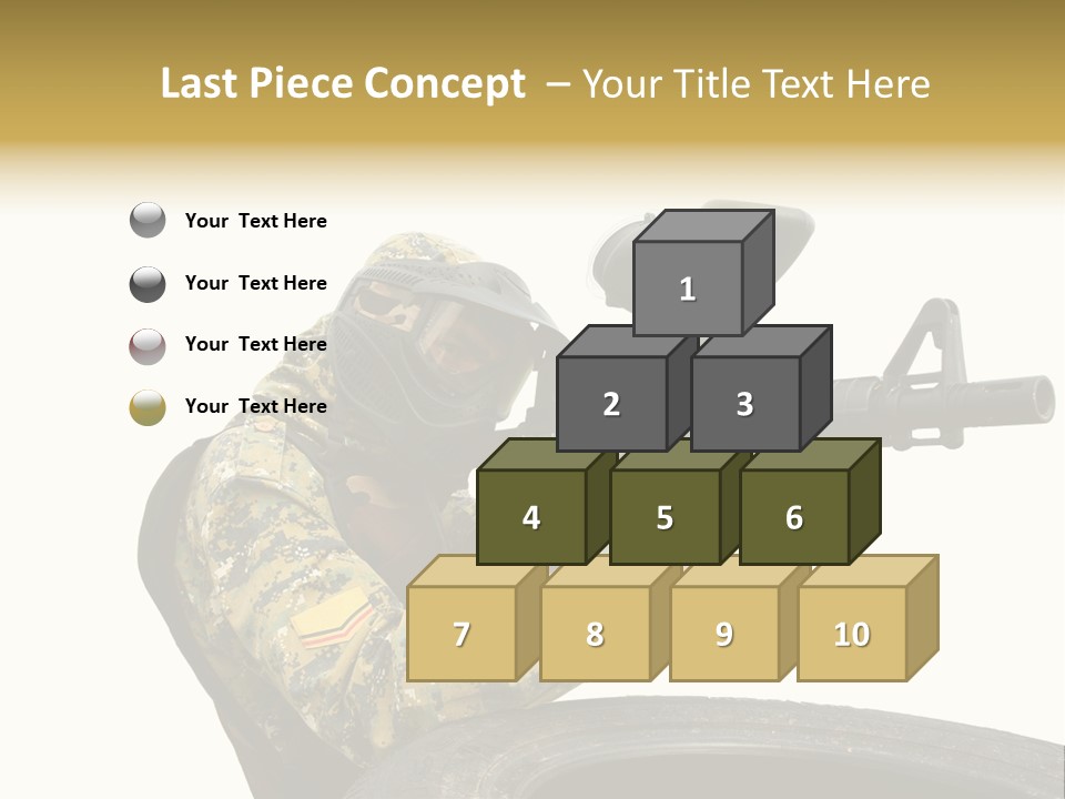 Background Paintball Rifle PowerPoint Template