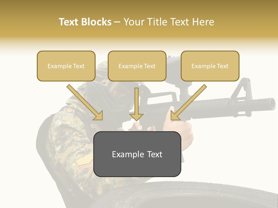 Background Paintball Rifle PowerPoint Template