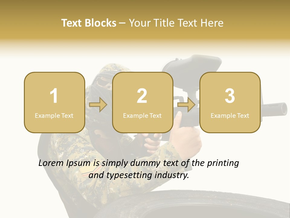 Background Paintball Rifle PowerPoint Template