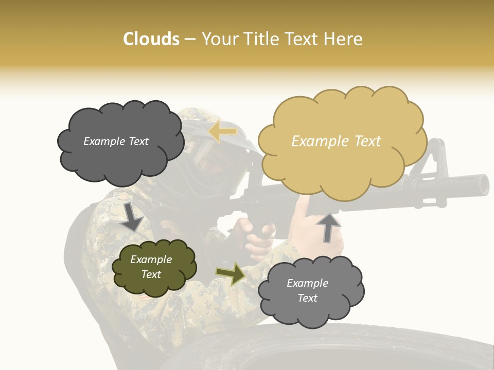 Background Paintball Rifle PowerPoint Template