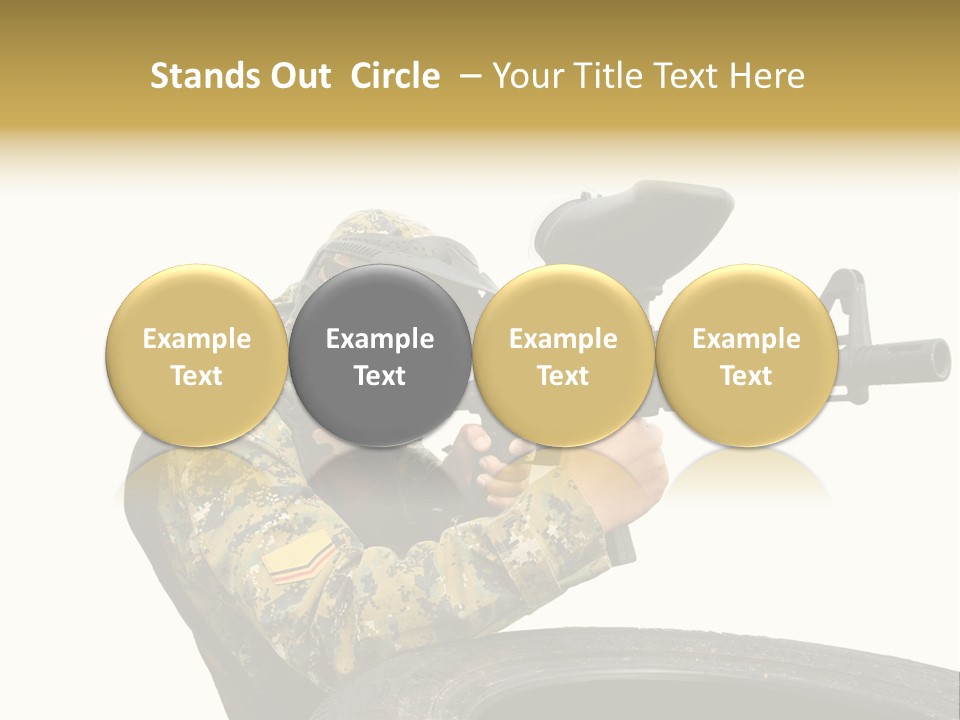 Background Paintball Rifle PowerPoint Template