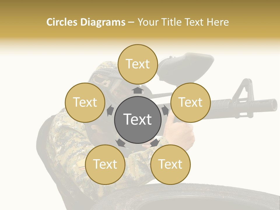 Background Paintball Rifle PowerPoint Template