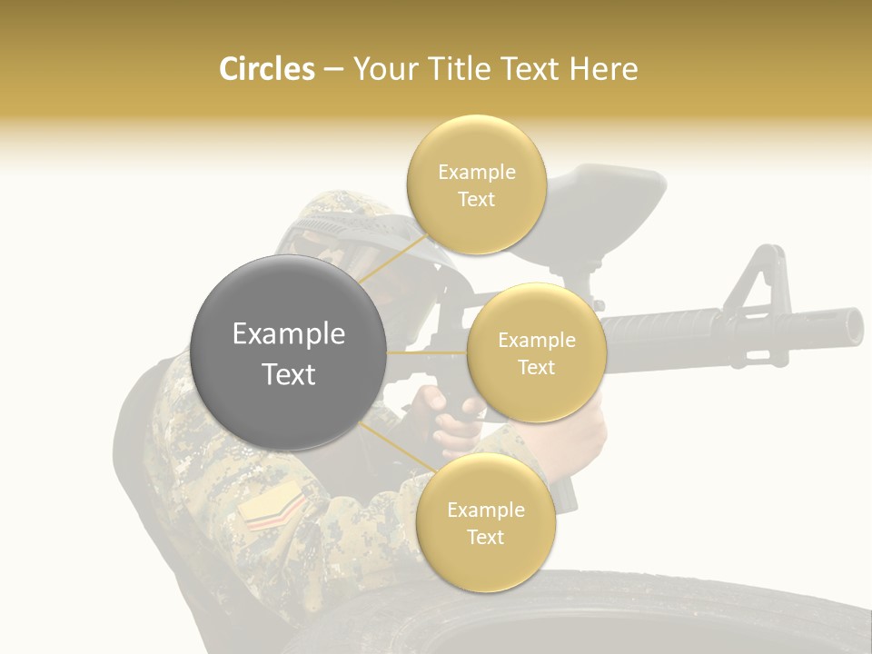 Background Paintball Rifle PowerPoint Template